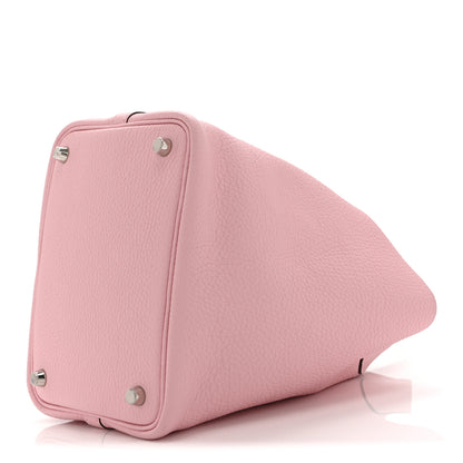 Hermes Taurillon Clemence Picotin Lock 18 PM Rose Sakura 9 of 10