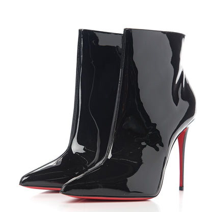 Christian Louboutin Patent So Kate Booty 100 Ankle Boots 40 Black 3 of 7