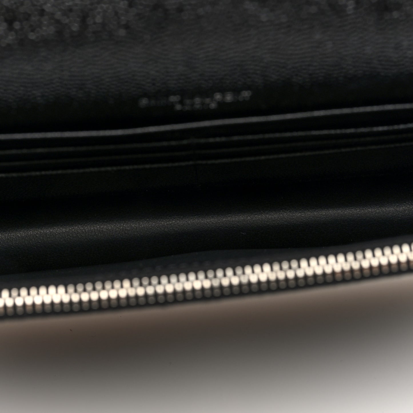Grain De Poudre Classic Monogram Kate Tassel Chain Wallet Black