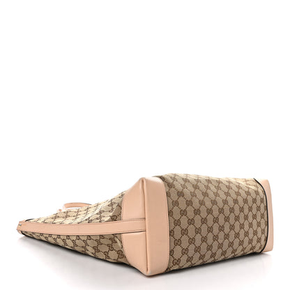 Gucci Monogram Large Craft Tote Beige 5 of 13