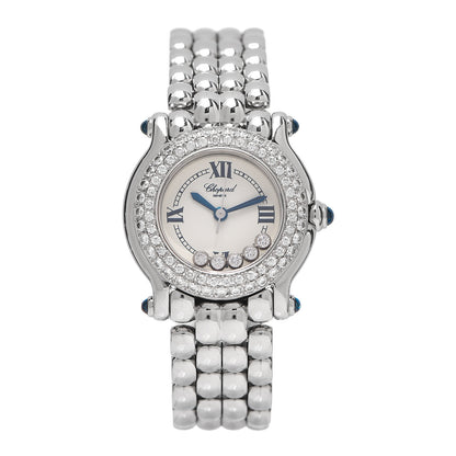 Chopard Stainless Steel Diamond Pave Bezel 26mm Happy Sport Quartz Watch 1 of 5
