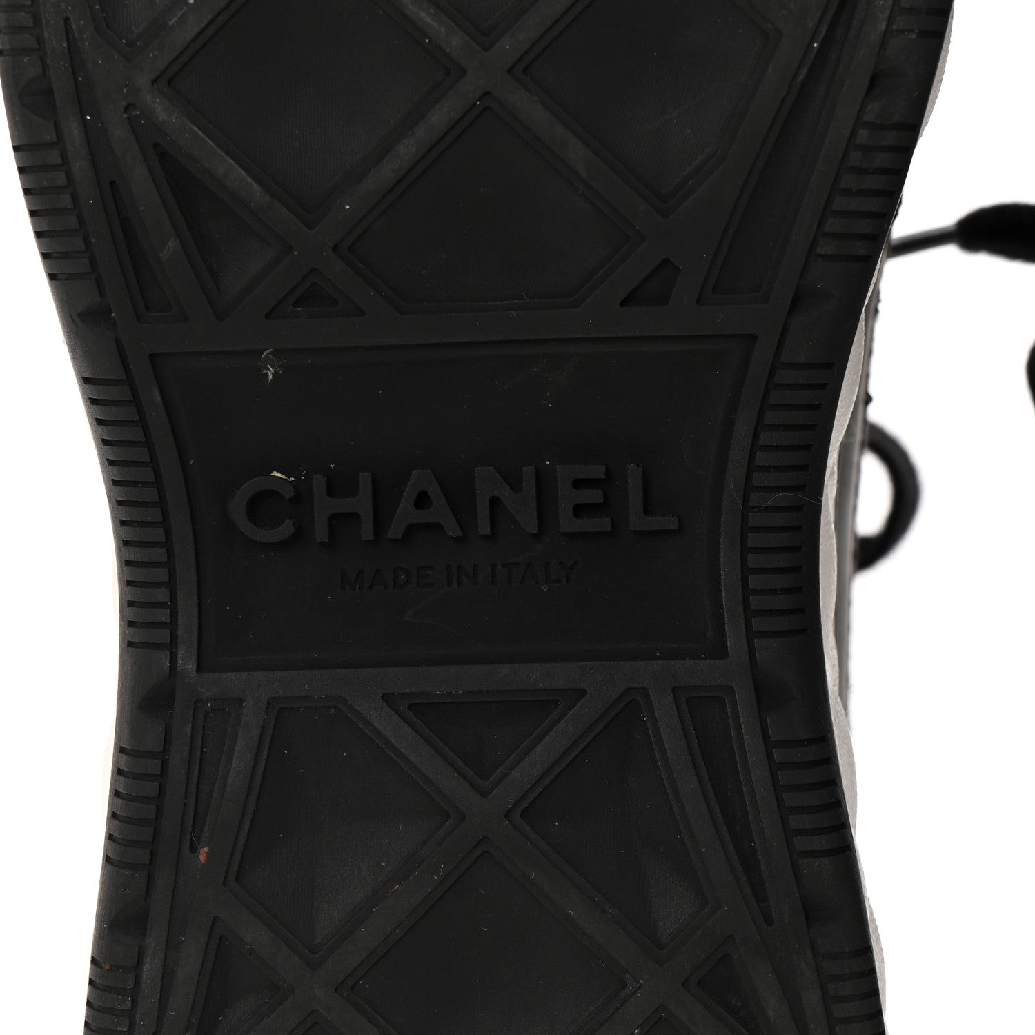Chanel Velvet Calfskin Mixed Fibers CC Sneakers 36 Black 7 of 12