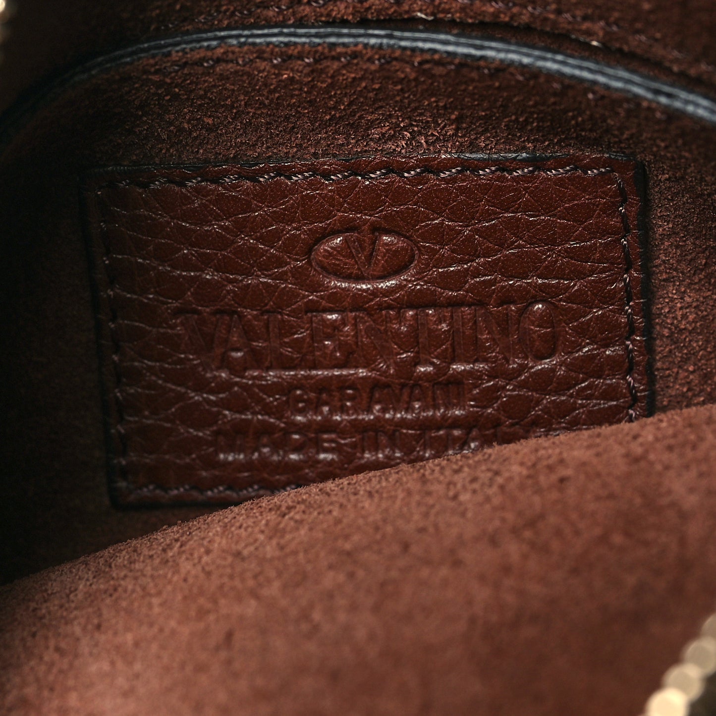 Calfskin C-Rockee Sagittarius Fringe Clutch Brown