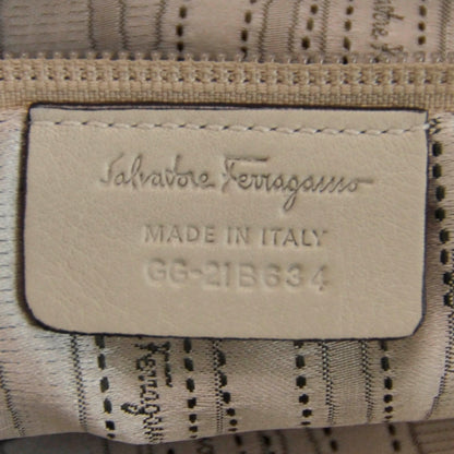 FASHIONPHILE SALVATOREFERRAGAMOLeatherStitchedSatchelIvory 8 of 9