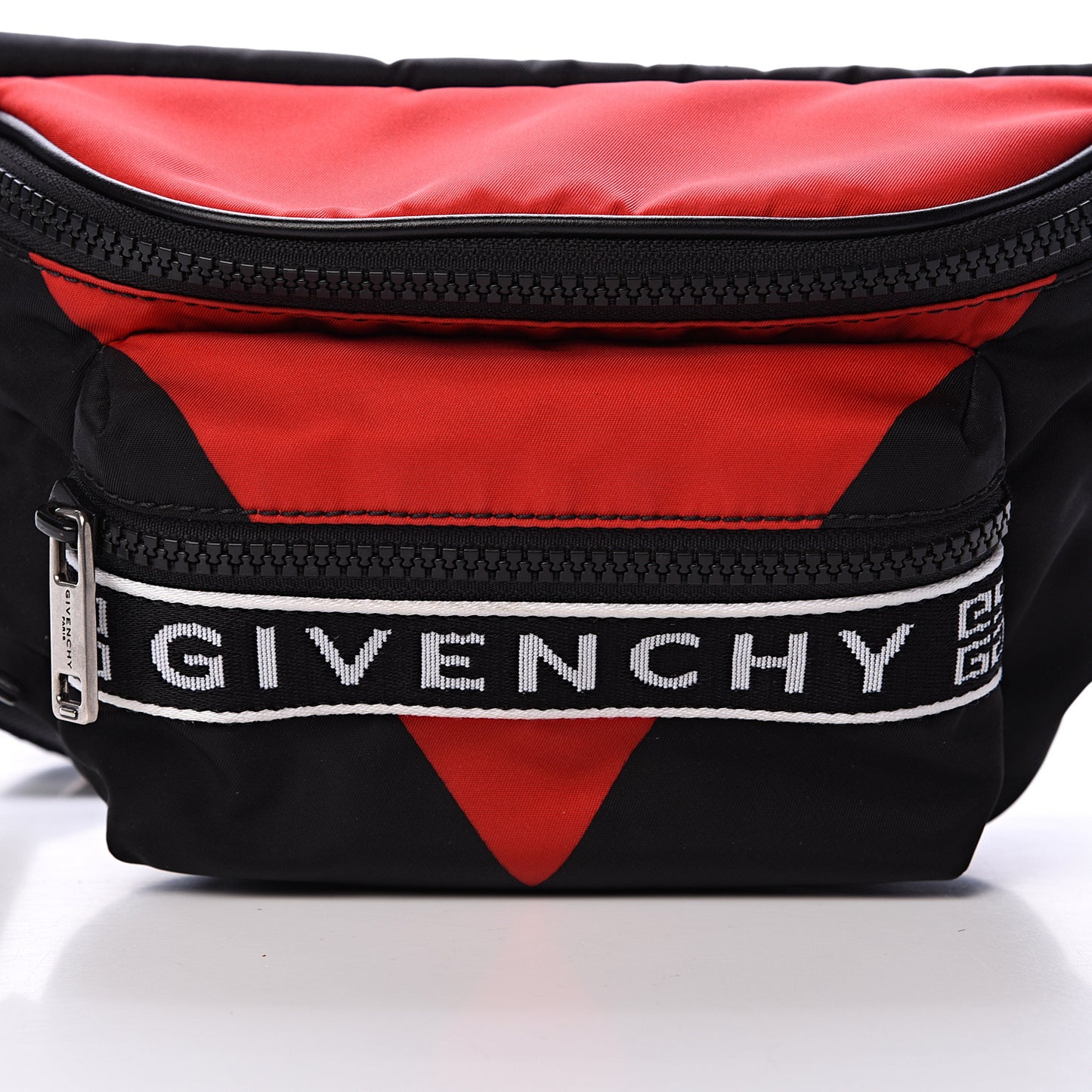 Nylon Light 3 Bum Bag Black Red