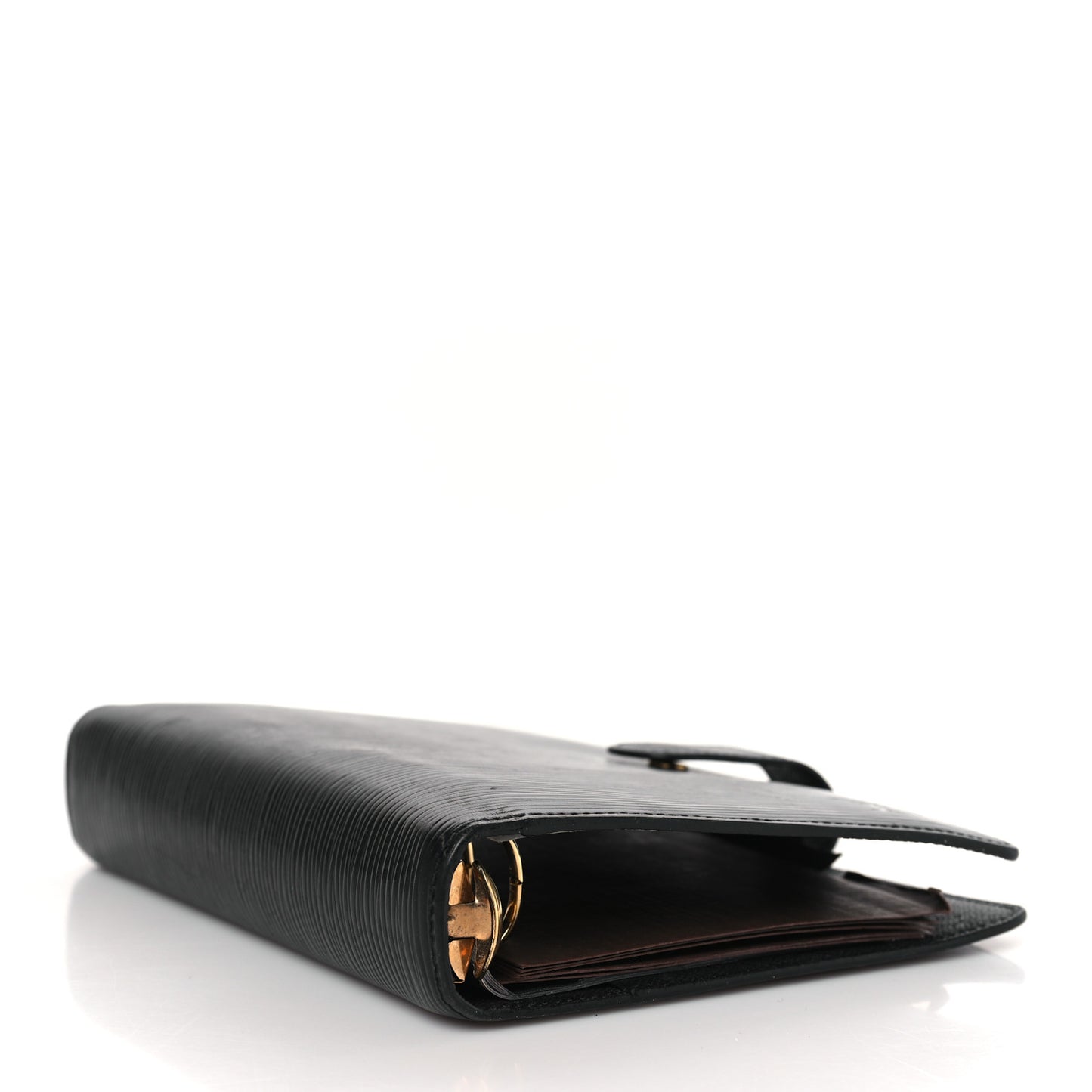 Epi Medium Ring Agenda Cover Black