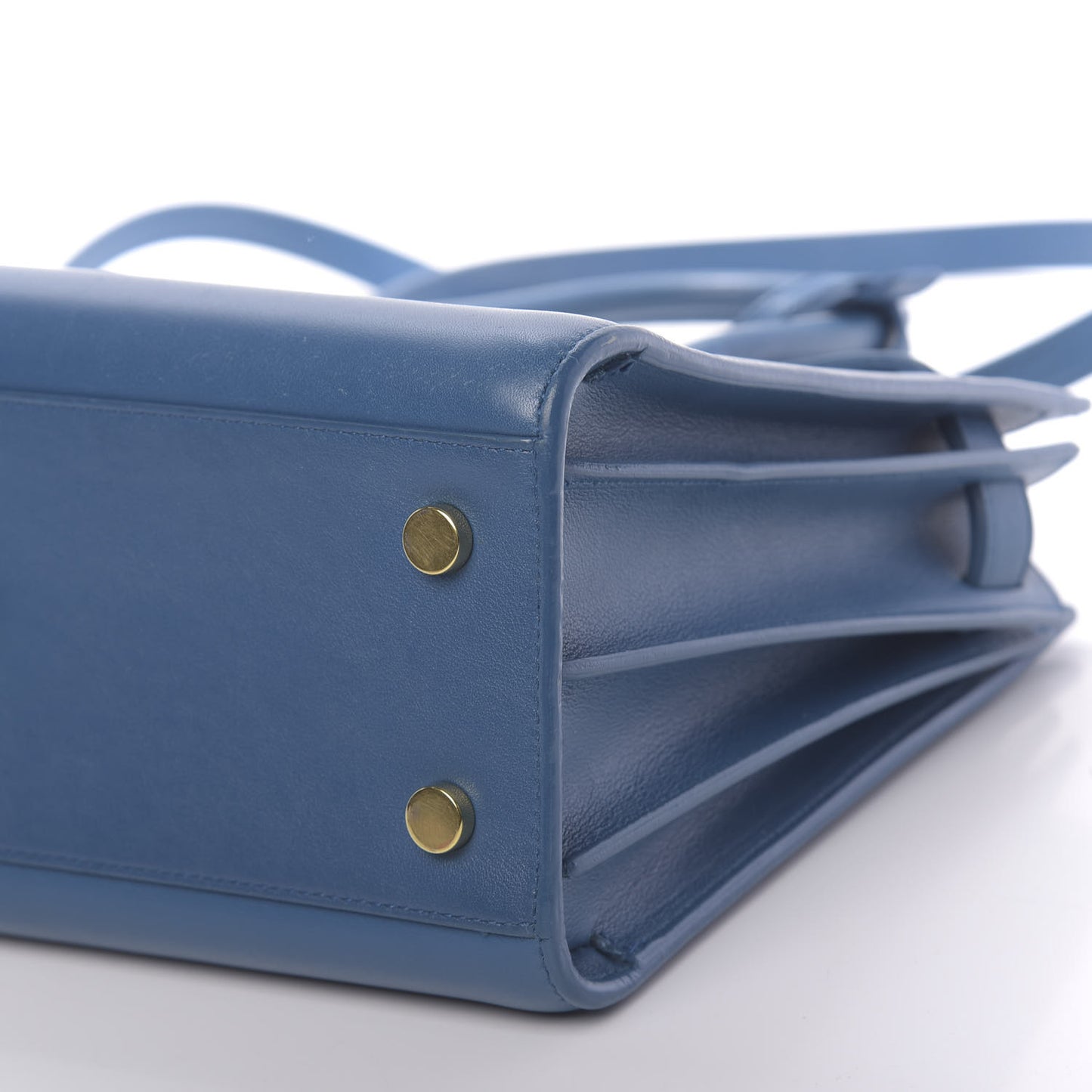 Calfskin Baby Sac de Jour Denim Blue