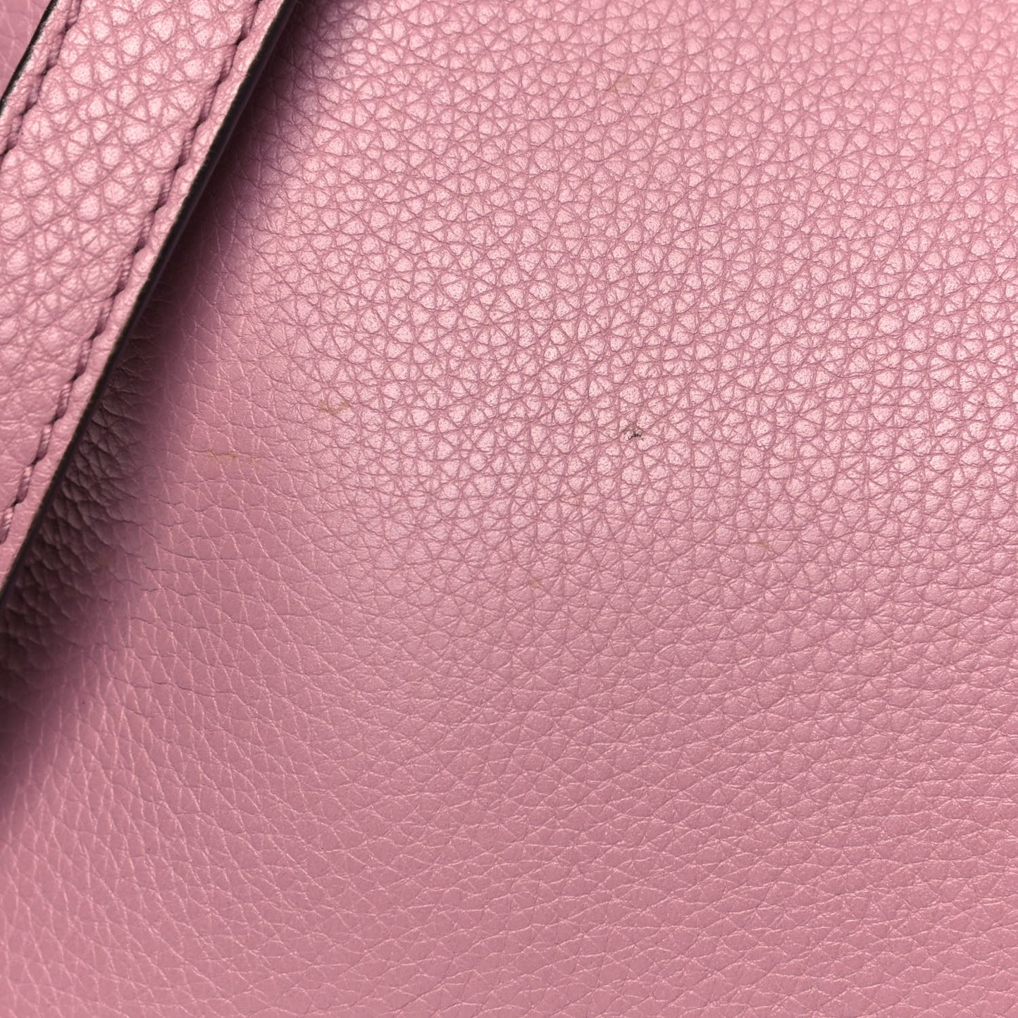 Pebbled Calfskin Medium Bamboo Shopper Tote Pink