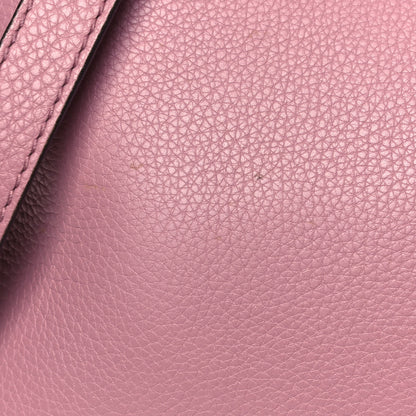 Gucci Pebbled Calfskin Medium Bamboo Shopper Tote Pink 12 of 13