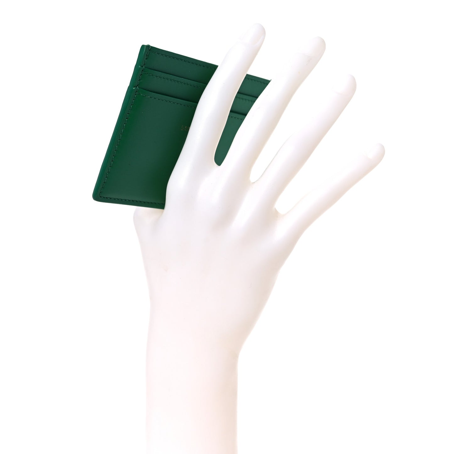 Calfskin Credit Card Case Green