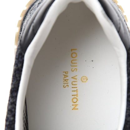 Louis Vuitton Calfskin Damier Run Away Sneakers 8.5 Graphite 7 of 7