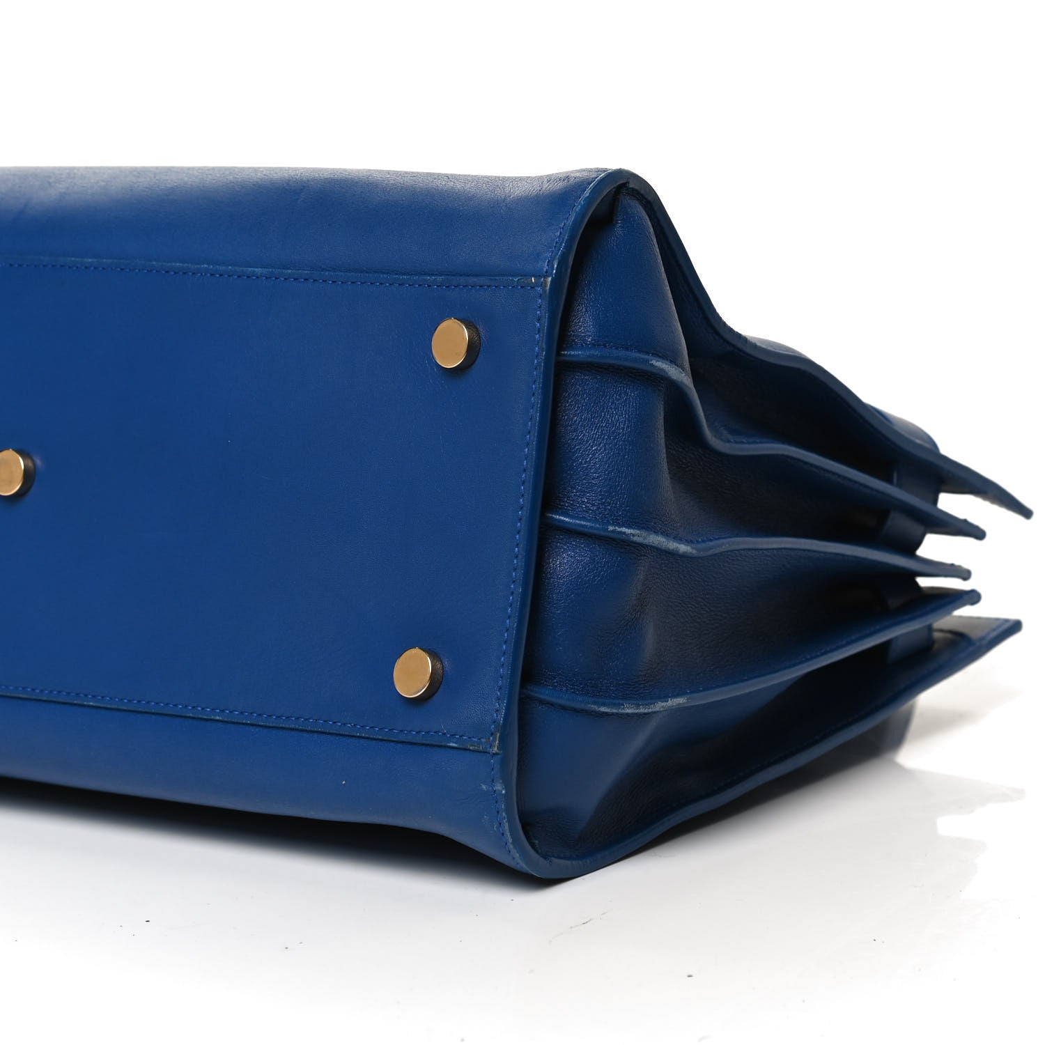 Saint Laurent Calfskin Small Sac De Jour Blue Majorelle 12 of 13