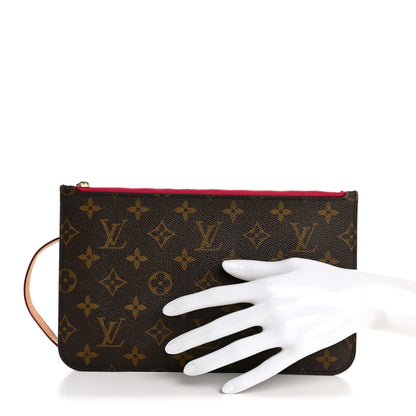 Louis Vuitton Monogram Neverfull MM GM Pochette Pivoine 2 of 8