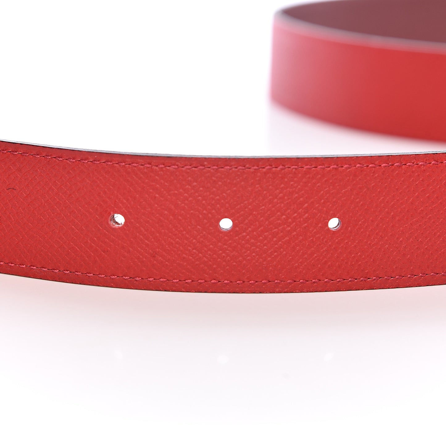 Swift Epsom 32mm H Belt 85 Rouge Casaque Rouge H