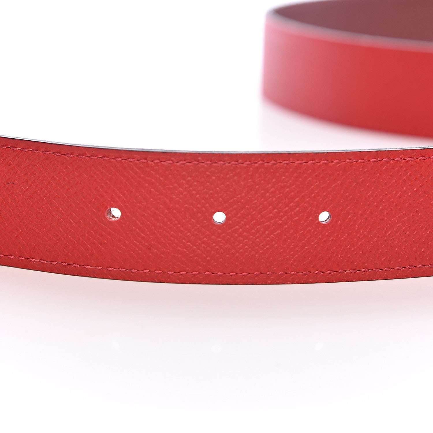 Hermes Swift Epsom 32mm H Belt 85 Rouge Casaque Rouge H 6 of 8