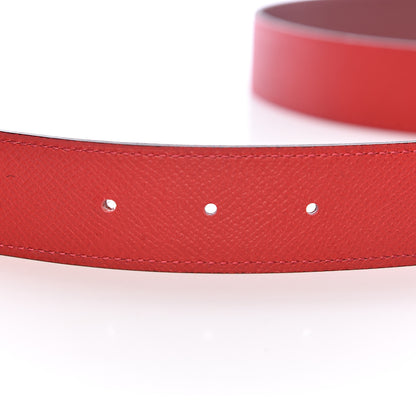 Hermes Swift Epsom 32mm H Belt 85 Rouge Casaque Rouge H 6 of 8