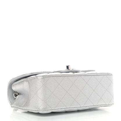Chanel Metallic Lambskin Quilted Mini Rectangular Flap Silver 3 of 4
