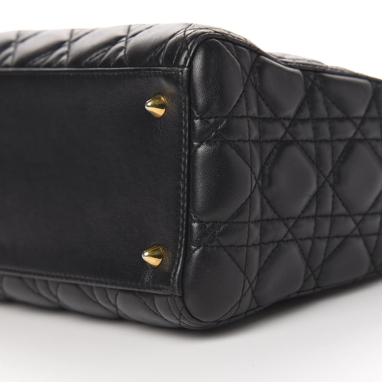 Lambskin Cannage Medium Lady Dior Black