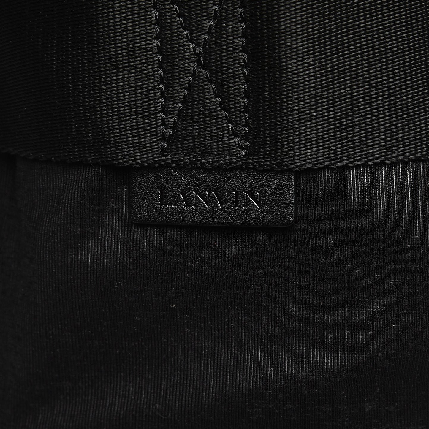 Calfskin Paper Style Backpack Black