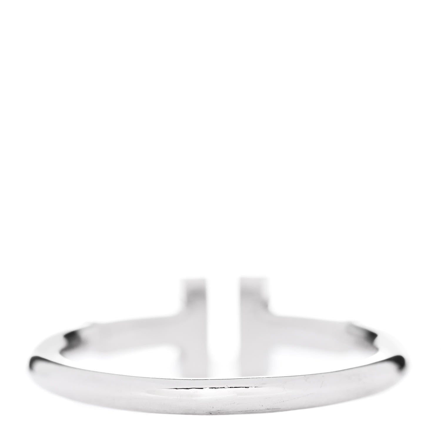 Tiffany 18K White Gold T Wire Ring 49 5 3 of 5