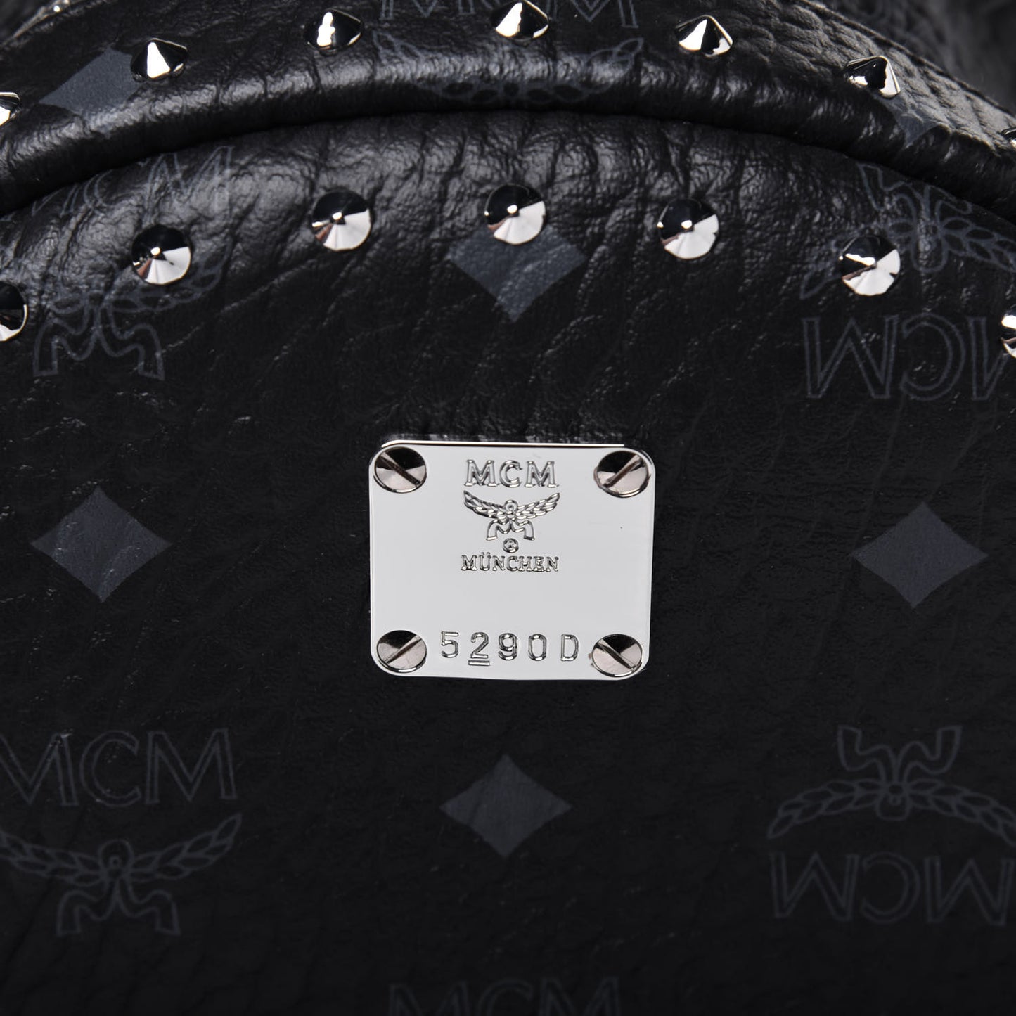 Visetos Studded Small Stark Backpack Black