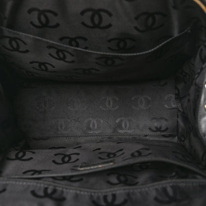 Chanel Calfskin Wild Stitch Vertical Top Handle Bag Black 6 of 12