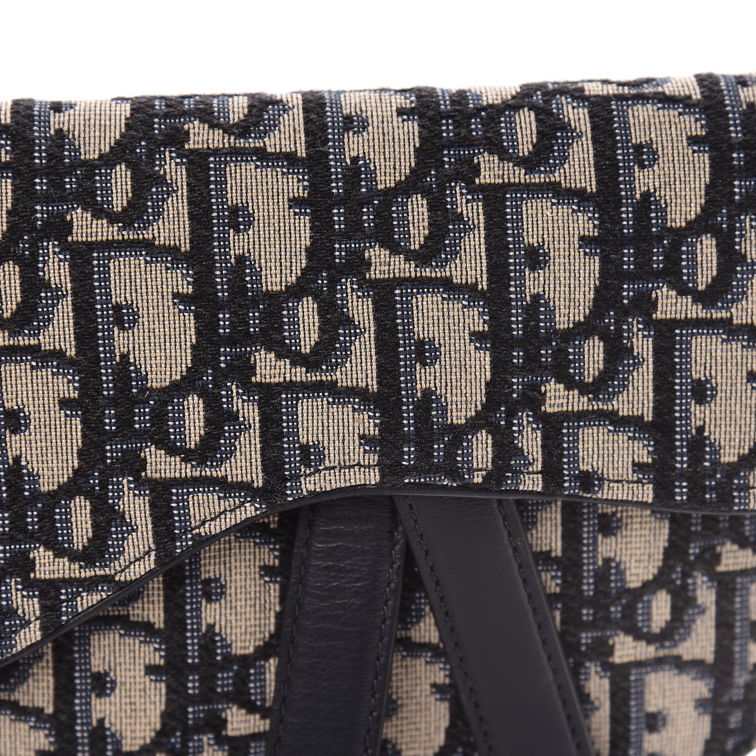 Christian Dior Oblique Saddle Belt Bag Blue 11 of 11