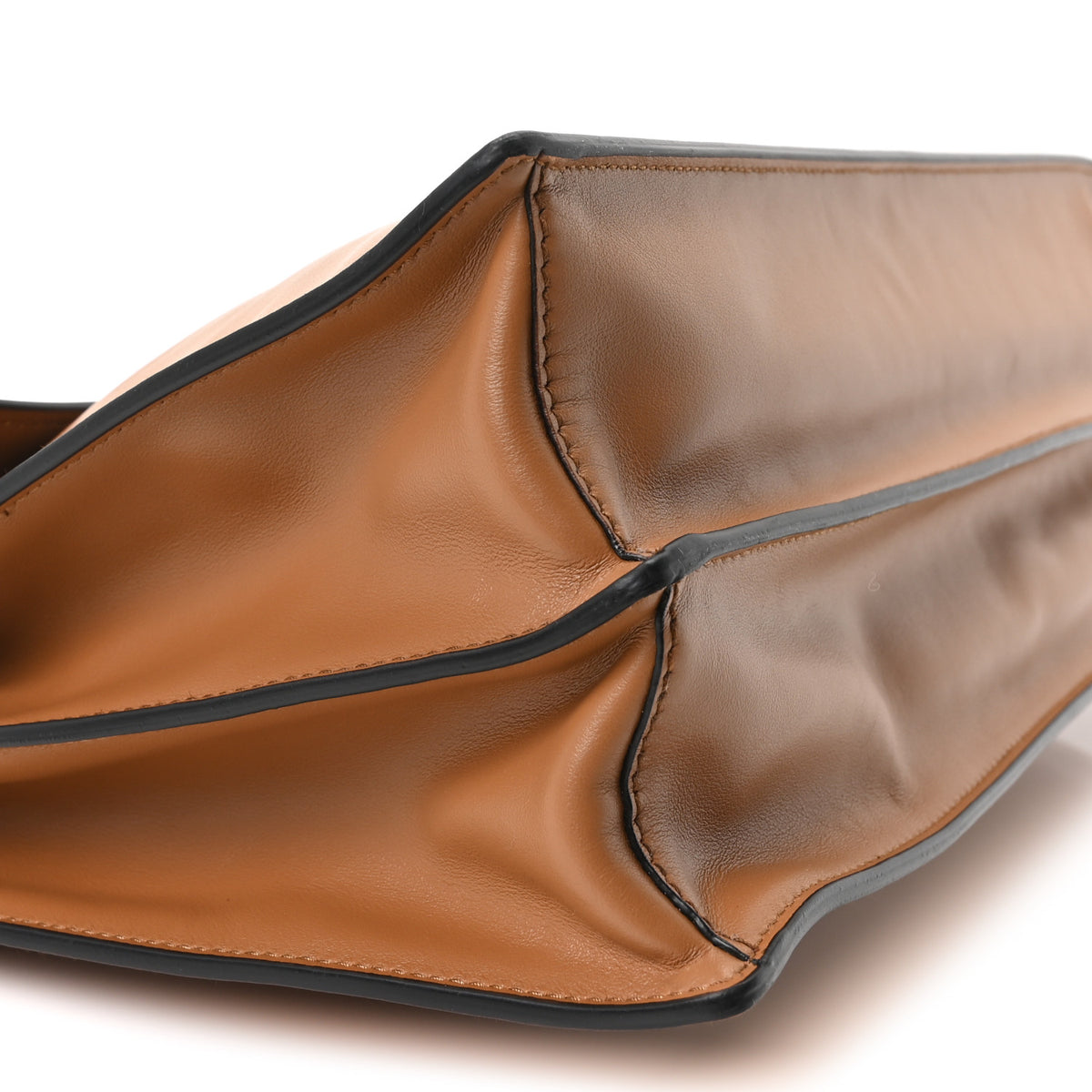 Prada Calfskin Large Soft Sound Shoulder Bag Camel 9 of 11