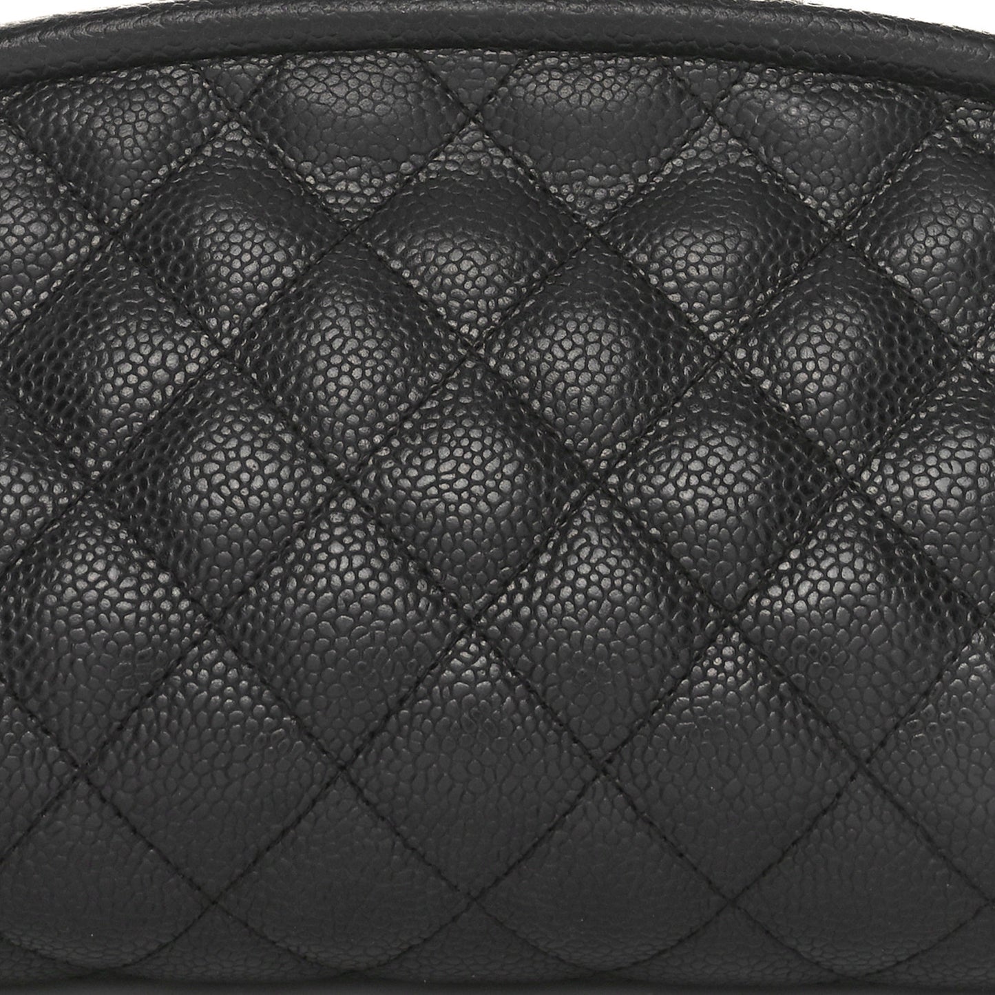 Caviar Quilted Timeless Clutch Black