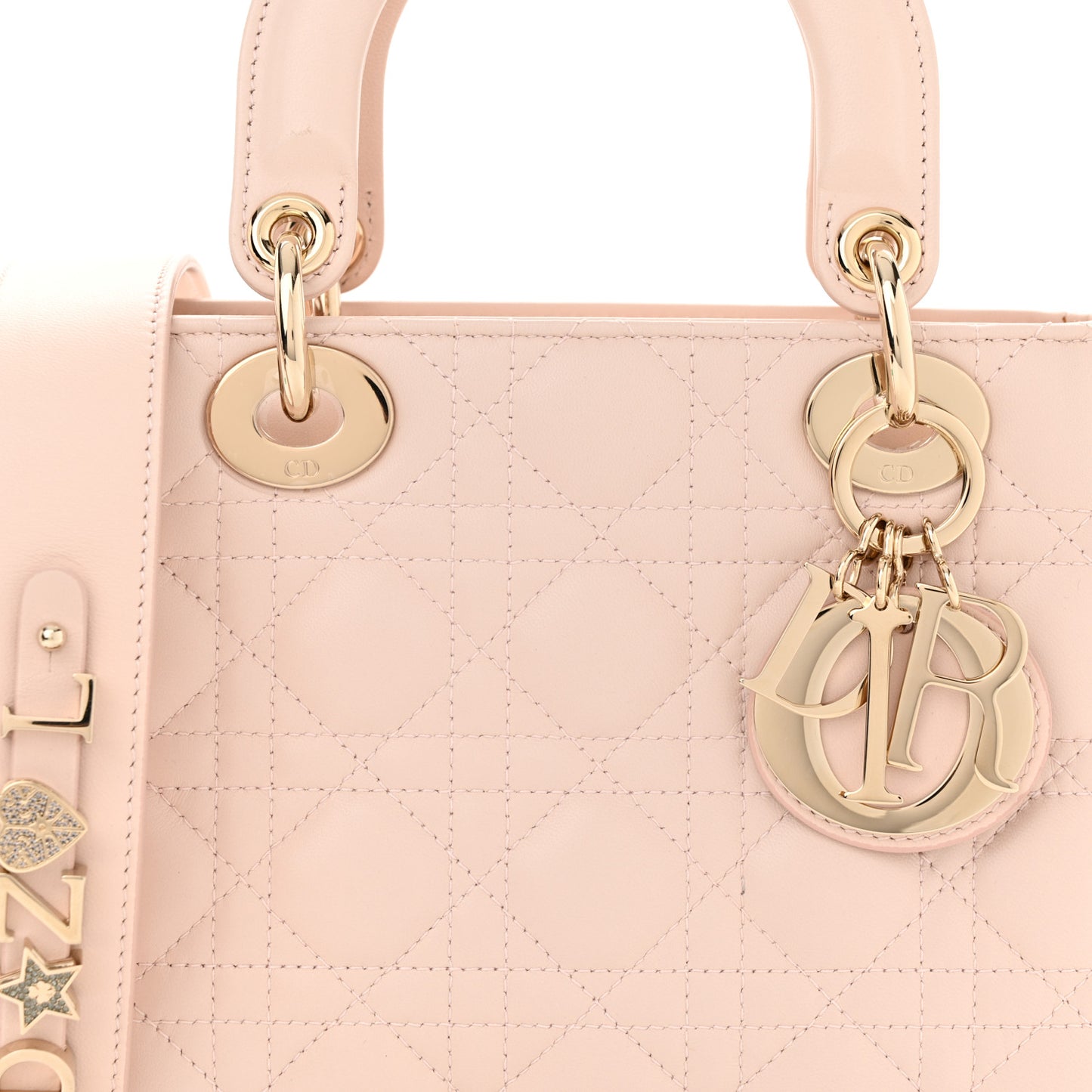 Lambskin Cannage Small My ABCDior Lady Dior Light Pink