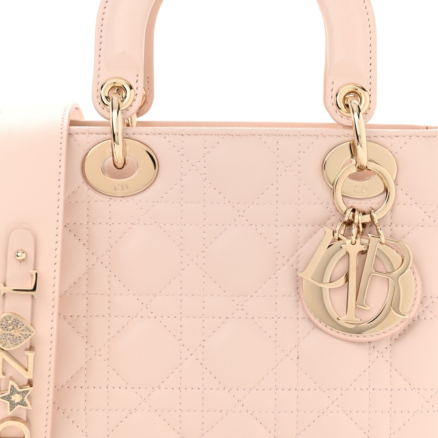 Christian Dior Lambskin Cannage Small My ABCDior Lady Dior Light Pink 8 of 12