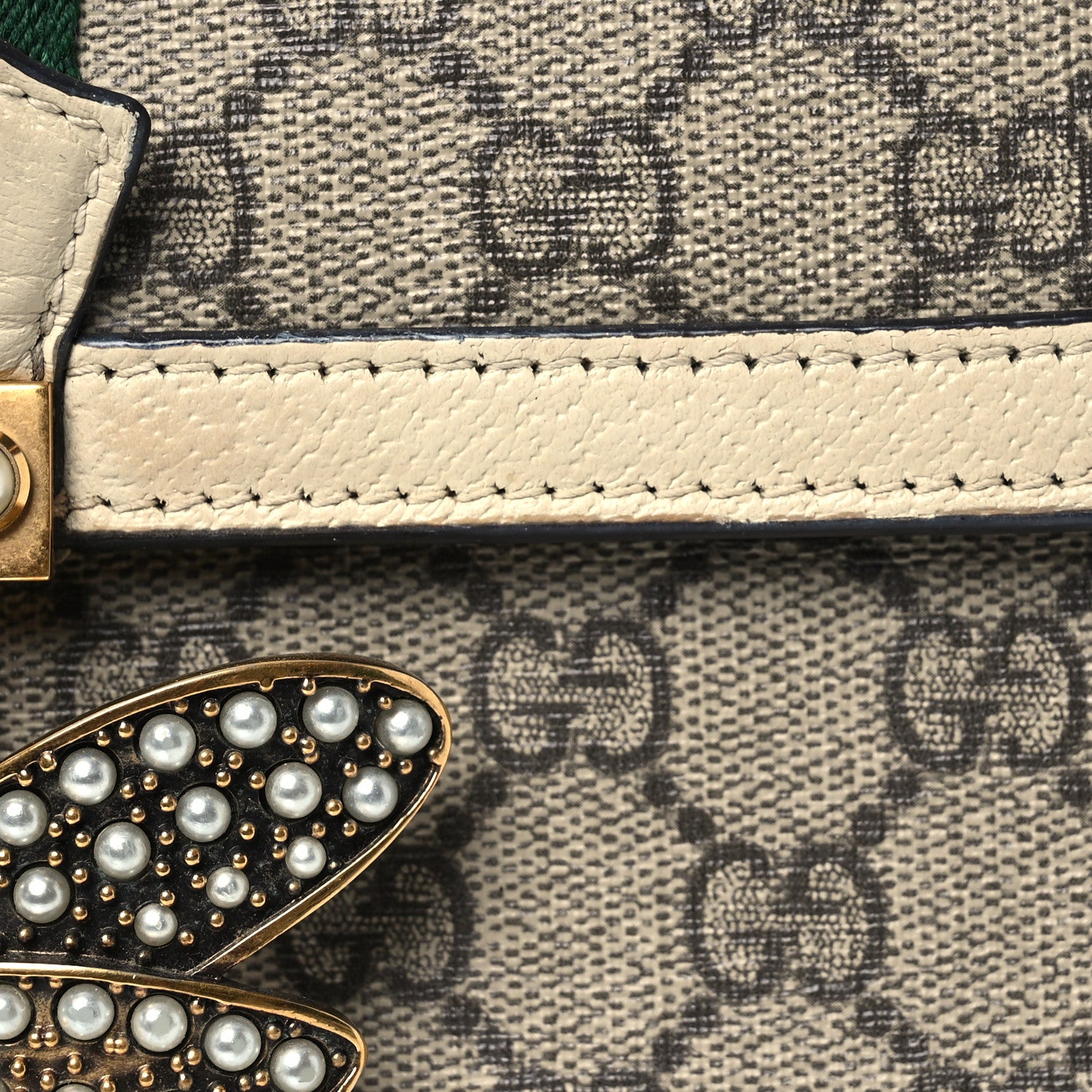 Gucci GG Supreme Monogram Small Queen Margaret Top Handle Bag White 8 of 14