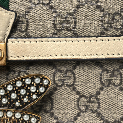 Gucci GG Supreme Monogram Small Queen Margaret Top Handle Bag White 8 of 14