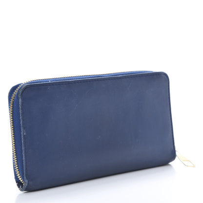 Louis Vuitton Supple Calfskin Paname Flight Zippy Wallet Blue 3 of 15