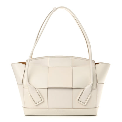 Bottega Veneta Calfskin Maxi Intrecciato Medium Arco White 1 of 17