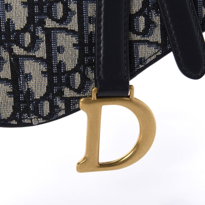 Christian Dior Oblique Saddle Belt Bag Blue 6 of 12