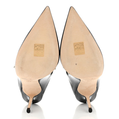 Jimmy Choo Patent Crystal Bing 100 Pumps 38.5 Black 5 of 8