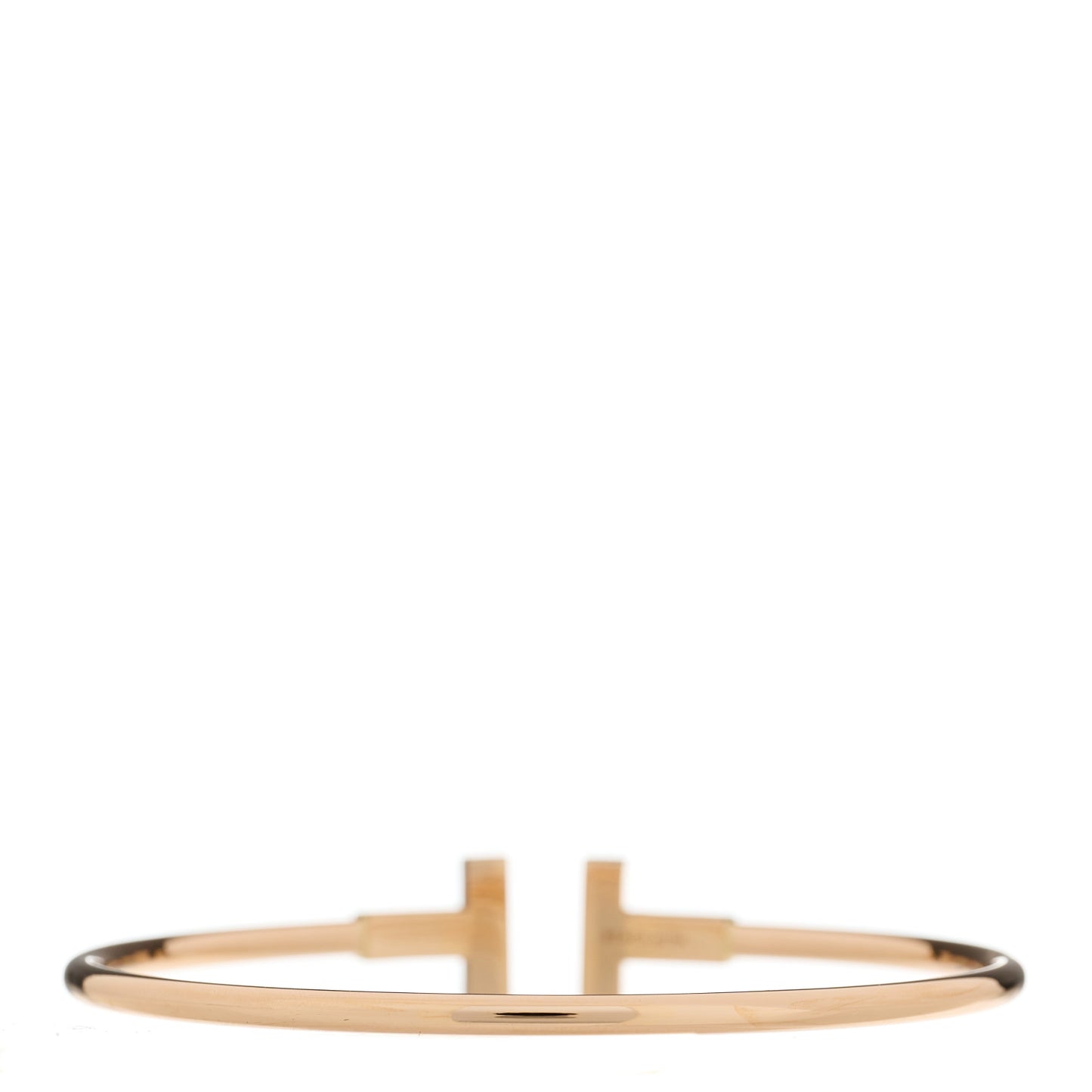 18K Rose Gold T Wire Bracelet