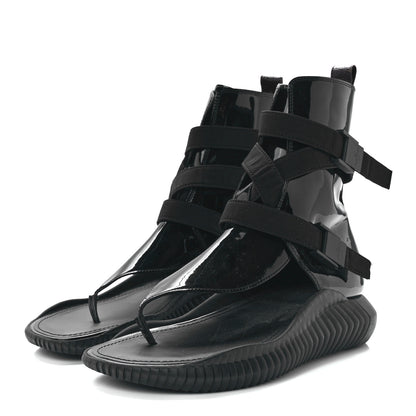 Louis Vuitton Patent Monogram LV Bahia Brazil Sandal 39 Black 3 of 7
