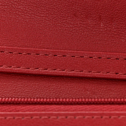 Chanel Patent Quilted Chain Around Heart Wallet On Chain WOC Red 12 of 15
