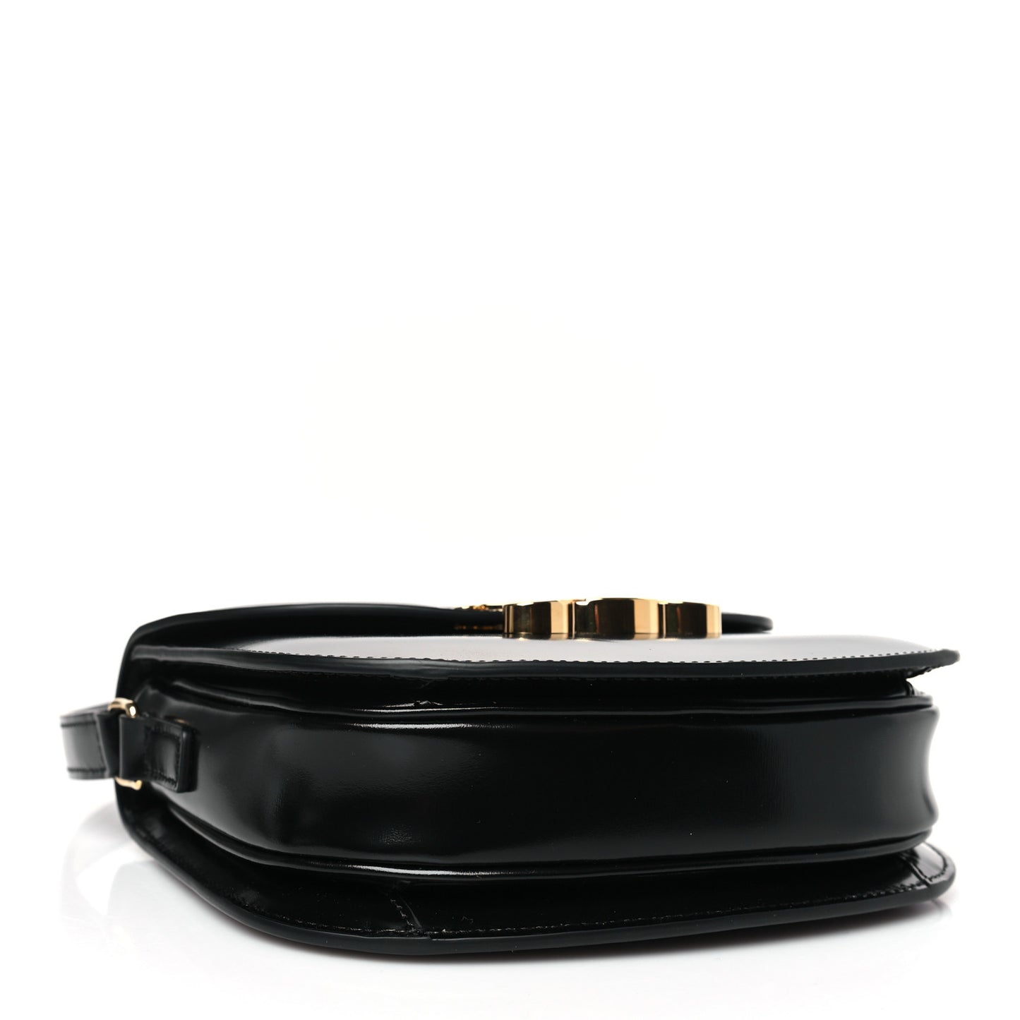 Shiny Calfskin Teen Besace Black