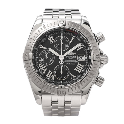 Breitling Stainless Steel 44mm Chronomat Evolution Automatic Watch Black A13356 1 of 6