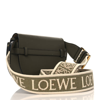 Loewe Calfskin Jacquard Mini Gate Dual Bag Autumn Green 3 of 9