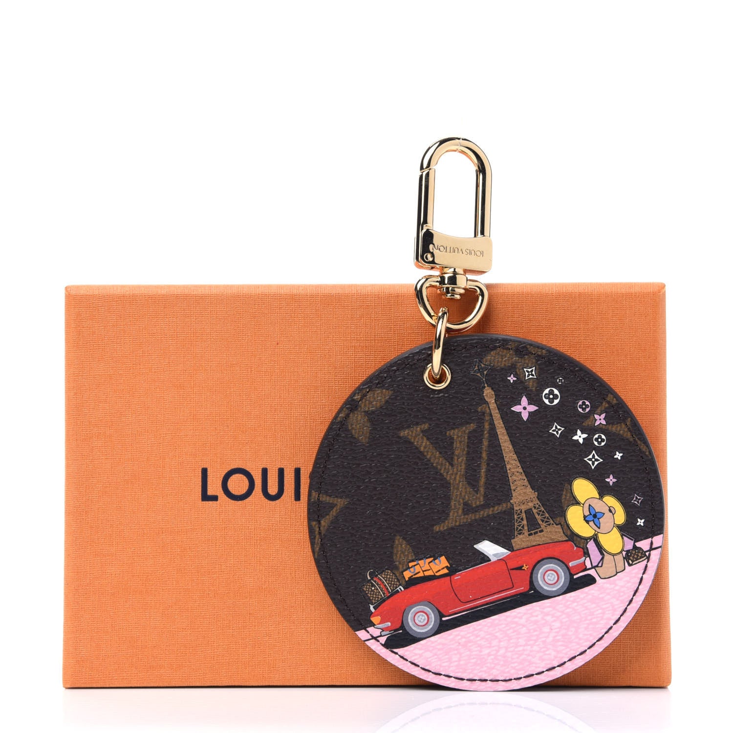 Louis Vuitton Monogram 2019 Christmas Animation Paris Bag Charm Key Ring 6 of 6