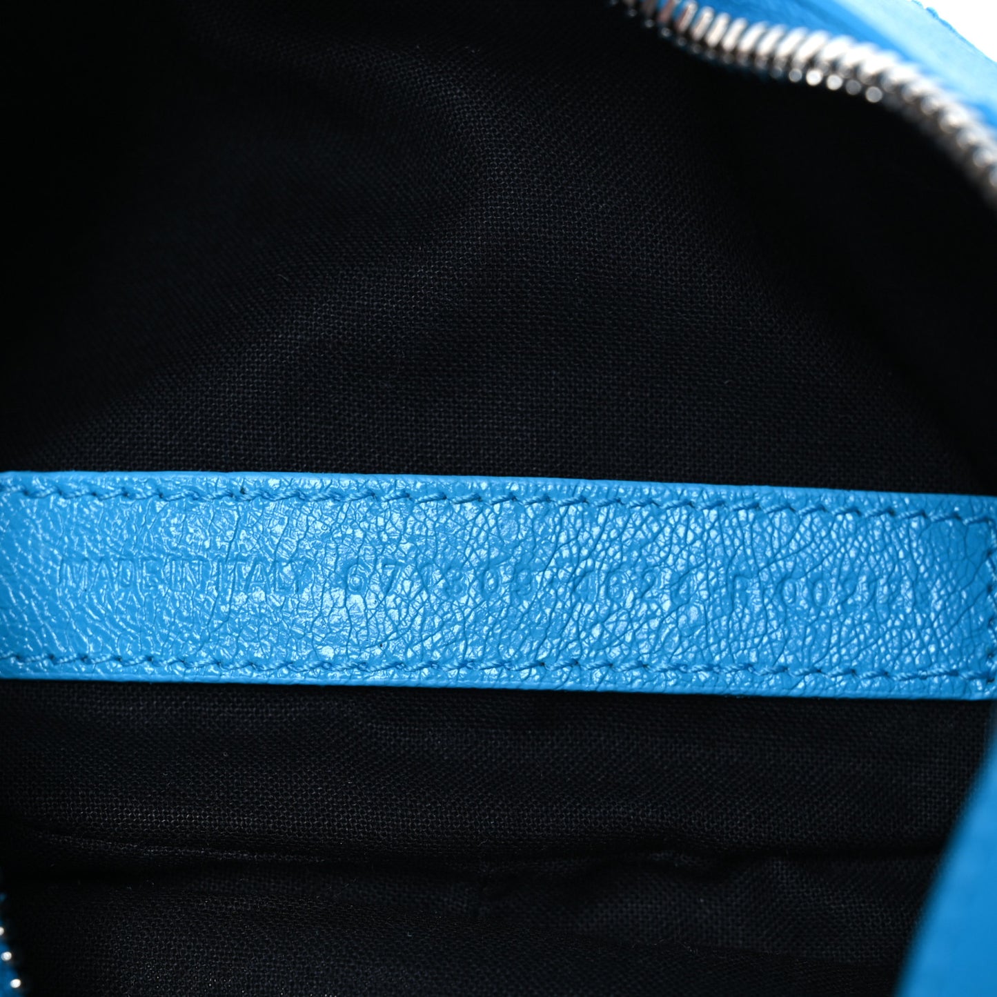 Agneau Arena Le Cagole Shoulder Bag XS Cyan