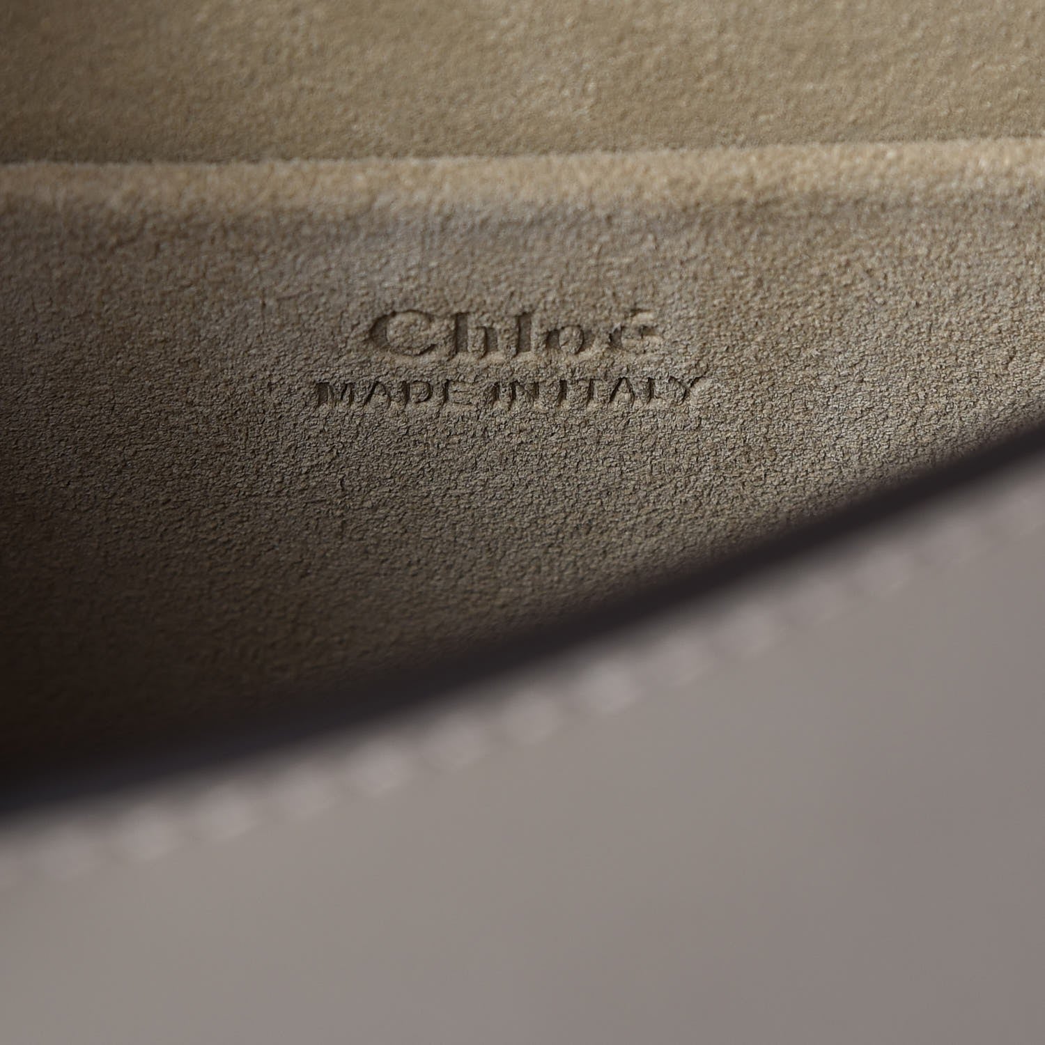 Chloe Calfskin Suede Small Nile Bracelet Bag Motty Grey 6 of 6