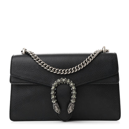 Gucci Pebbled Calfskin Small Dionysus Shoulder Bag Black 1 of 14
