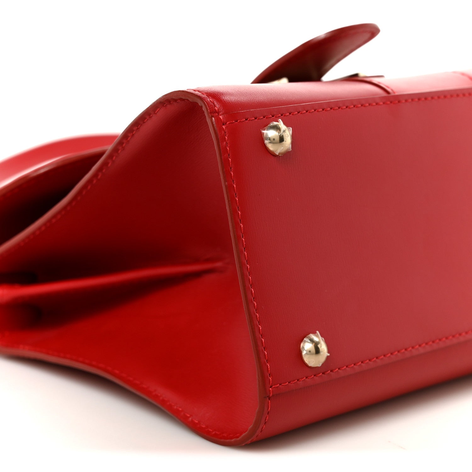 Delvaux Box Calfskin Mini Brillant Satchel Red 10 of 11
