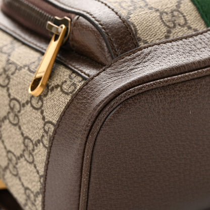 Gucci GG Supreme Monogram Calfskin Web Small Ophidia Day Backpack Beige Ebony New Acero 9 of 12