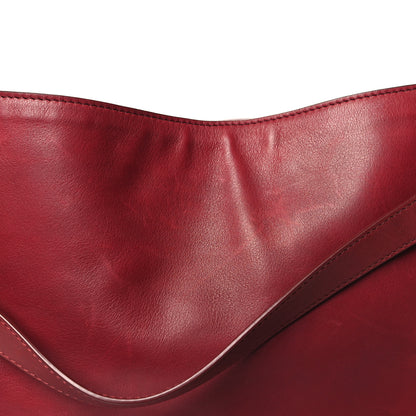 The Row Polished Saddle Calfskin Alexia Bag Amaranto 11 of 12